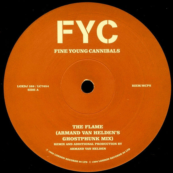 Fine Young Cannibals : The Flame (12", Promo)
