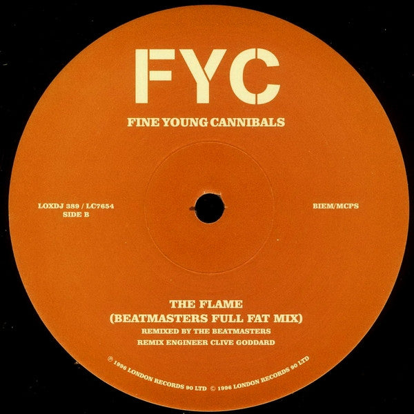 Fine Young Cannibals : The Flame (12", Promo)
