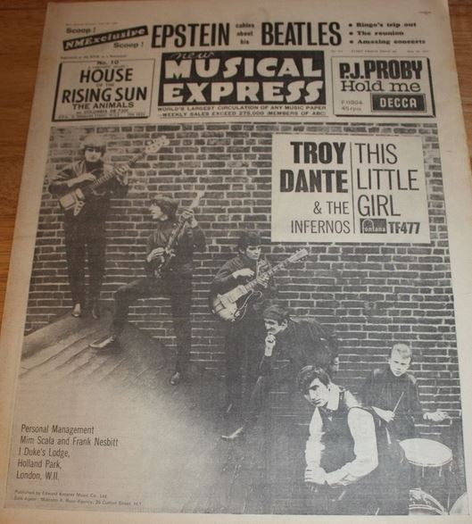 Troy Dante & The Infernos : This Little Girl (7", Single, Mono)