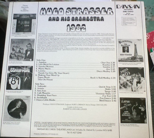 Hugo Strasser Und Sein Tanzorchester : 1982 (LP)