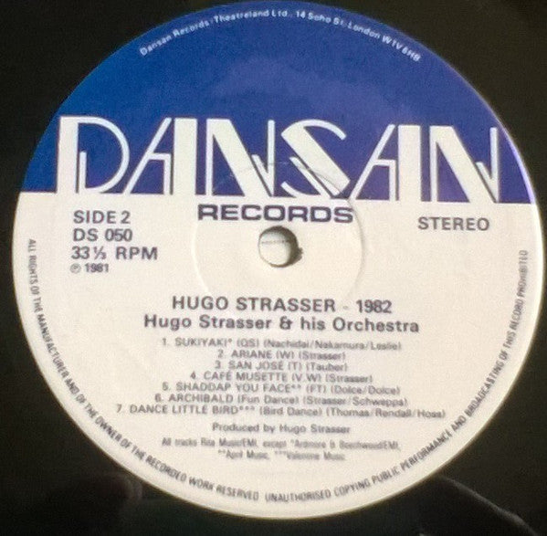 Hugo Strasser Und Sein Tanzorchester : 1982 (LP)