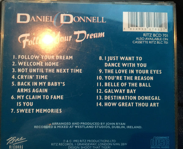 Daniel O'Donnell : Follow Your Dream (CD, Album)