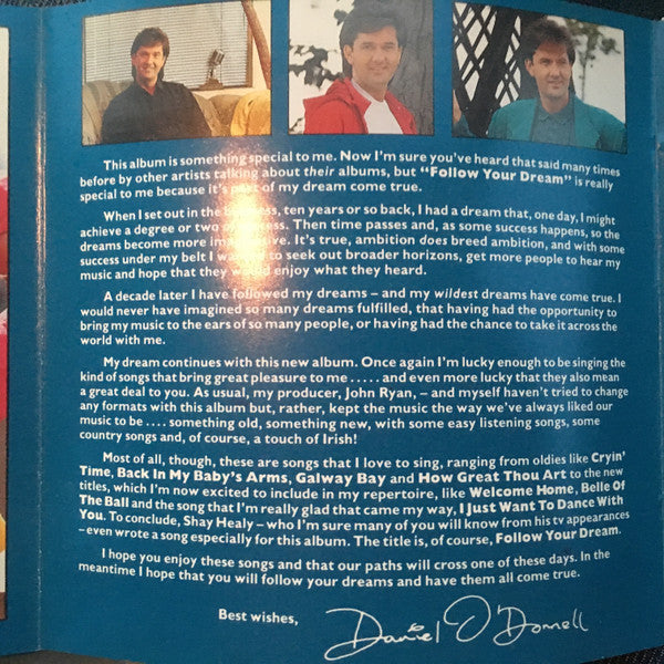 Daniel O'Donnell : Follow Your Dream (CD, Album)