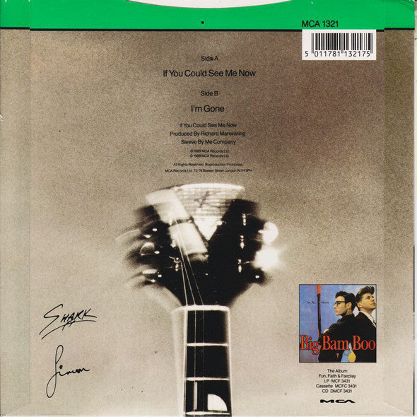 Big Bam Boo : If You Could See Me Now (12", Gre)