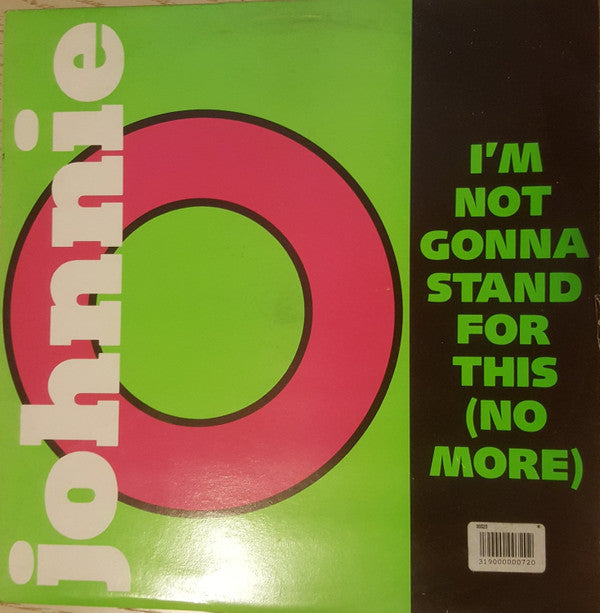 Jon Otis : I'm Not Gonna Stand For This (No More) (12")