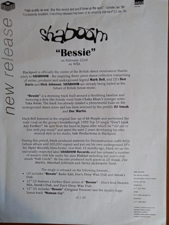 Shaboom : Bessie (12", Promo)