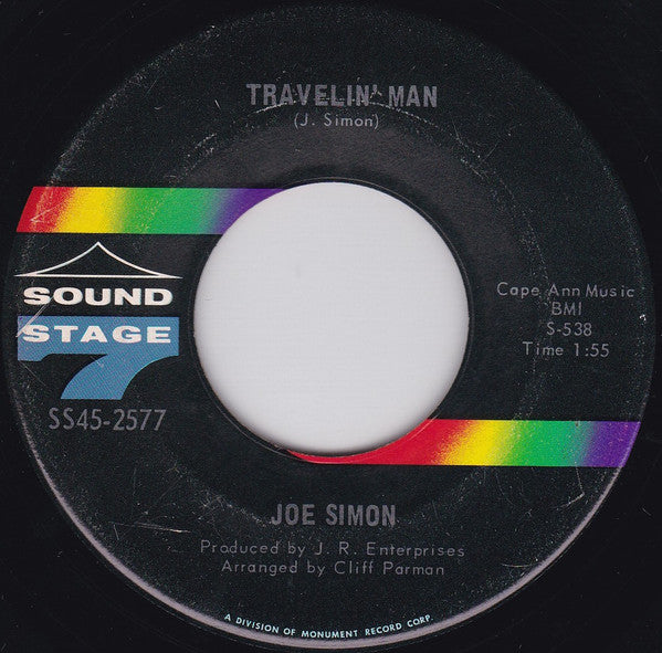 Joe Simon : My Special Prayer / Travelin' Man (7")