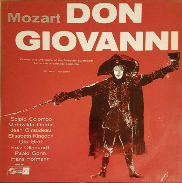 Wolfgang Amadeus Mozart - Badischer Staatsopernchor And Orchester Der Badischen Staatsoper, Alexander Krannhals : Don Giovanni (Concert Version) (LP, Album)