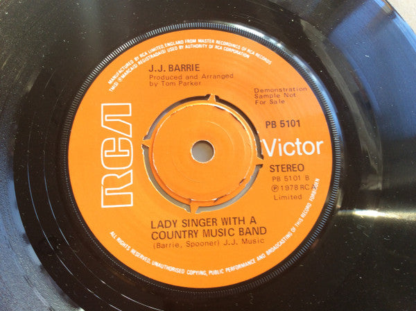 J. J. Barrie : Call My Name (7", Single, Promo)