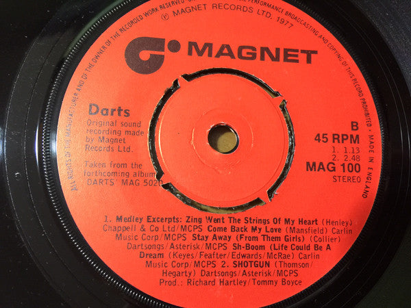 Darts : Daddy Cool / The Girl Can't Help It (7", Single, Promo)