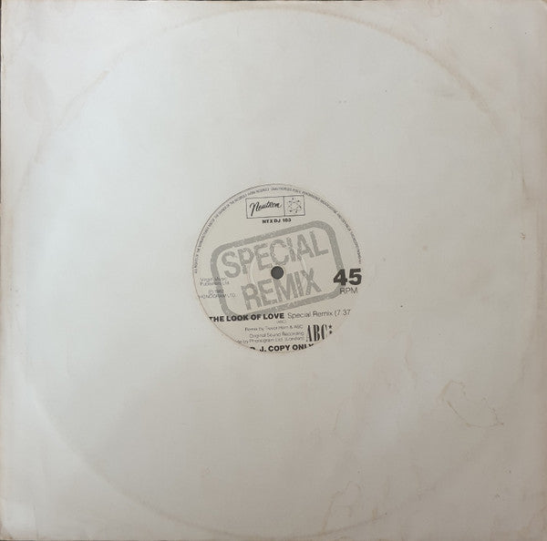 ABC : The Look Of Love (Special Remix) (12", Promo)