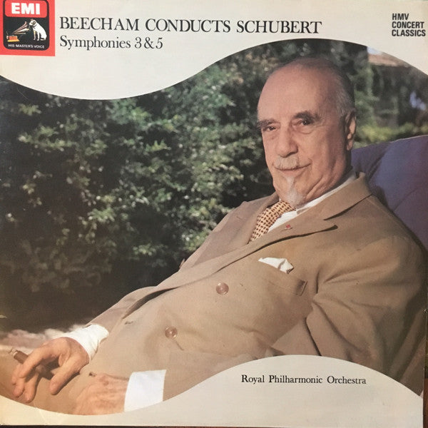 Sir Thomas Beecham Conducts Franz Schubert – Royal Philharmonic Orchestra : Symphonies 3 & 5 (LP, RE)
