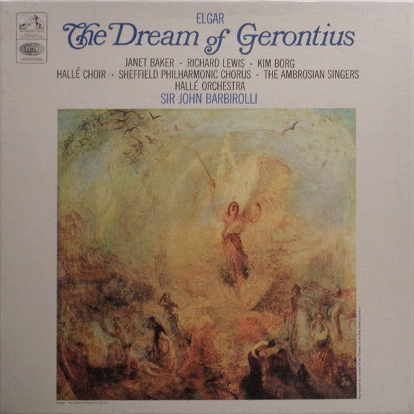 Sir Edward Elgar - Janet Baker, Richard Lewis (3), Kim Borg, Hallé Choir, Sheffield Philharmonic Chorus, The Ambrosian Singers, Hallé Orchestra, Sir John Barbirolli : The Dream Of Gerontius (2xLP, RP + Box)