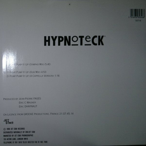Hypnoteck : Pump Pump It Up (12")