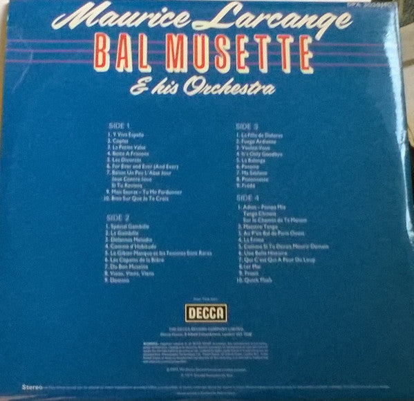 Maurice Larcange & Son Orchestre : Bal Musette (2xLP, Album, Comp)