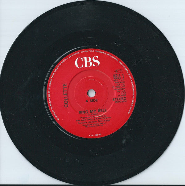 Collette : Ring My Bell (7", Single)