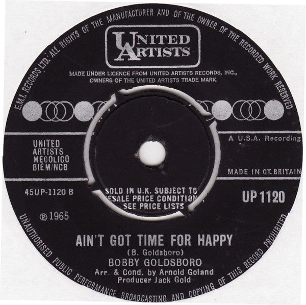 Bobby Goldsboro : Broomstick Cowboy (7", Single)