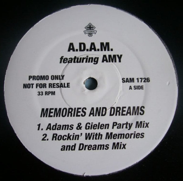 A.D.A.M. Featuring Amy : Memories And Dreams (12", Promo)
