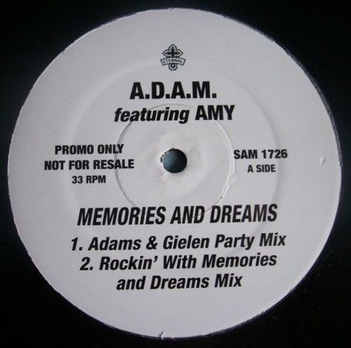 A.D.A.M. Featuring Amy : Memories And Dreams (12", Promo)