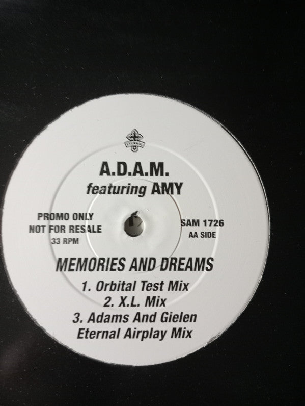 A.D.A.M. Featuring Amy : Memories And Dreams (12", Promo)