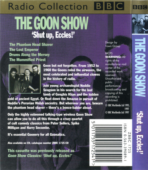 The Goons : The Goon Show Volume 12: "Shut Up, Eccles!" (2xCass, RE, RM)
