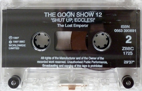 The Goons : The Goon Show Volume 12: "Shut Up, Eccles!" (2xCass, RE, RM)