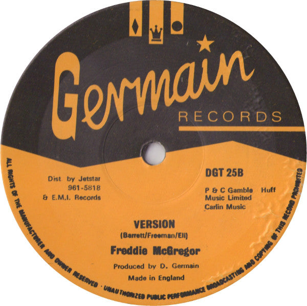 Freddie McGregor : Just Don't Want To Be Lonely (12")