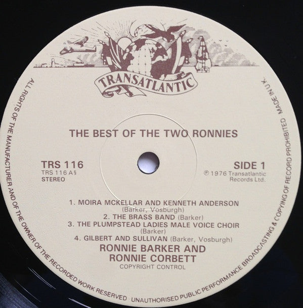 The Two Ronnies : The Best Of The Two Ronnies (LP, Comp, RE)