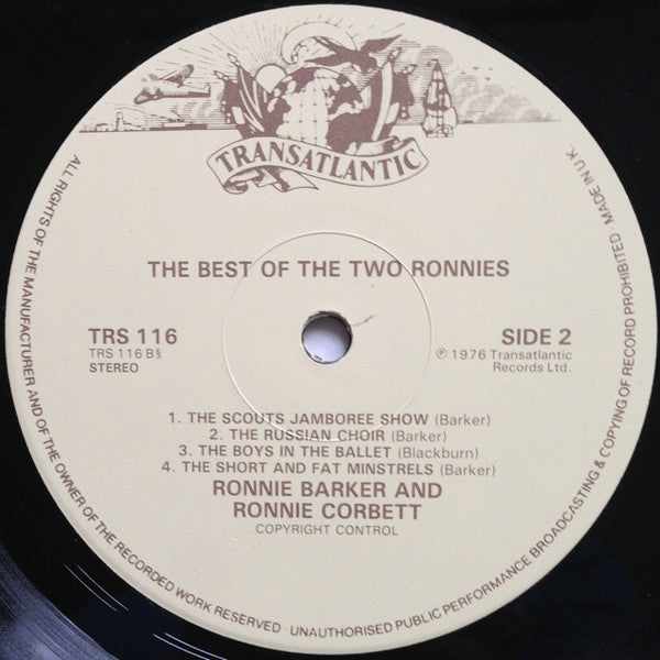 The Two Ronnies : The Best Of The Two Ronnies (LP, Comp, RE)