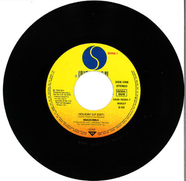 Madonna : Holiday (7", Single, RE)