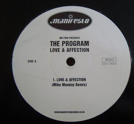 Mr. Pink Presents The Program (4) : Love & Affection (12", S/Sided, Promo)