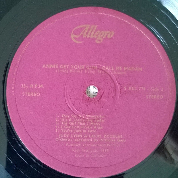 Judy Lynn (2), Larry Douglas (5) : Annie Get Your Gun - Call Me Madam (LP)