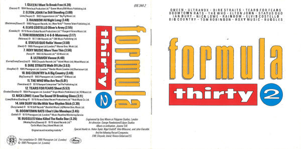 Various : Formula Thirty 2 (CD, Comp)