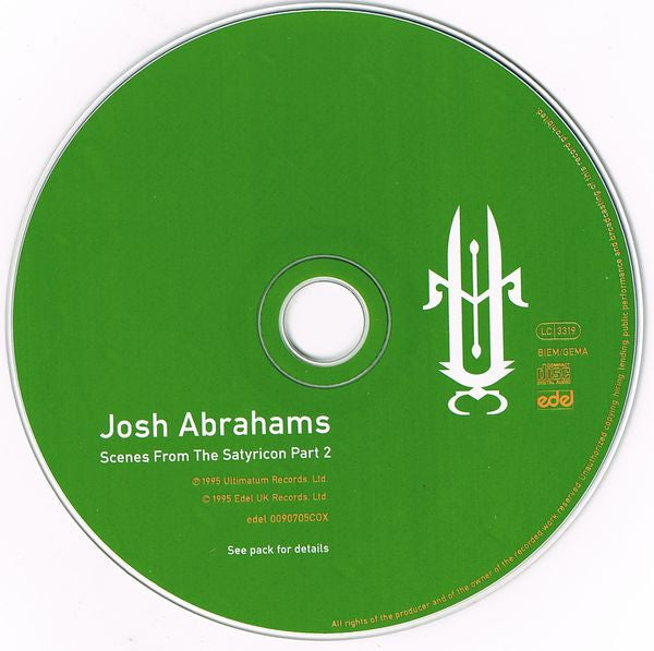 Josh Abrahams : Scenes From The Satyricon Part 2 (CD, Maxi)