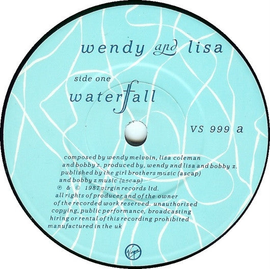 Wendy & Lisa : Waterfall (7", Single)