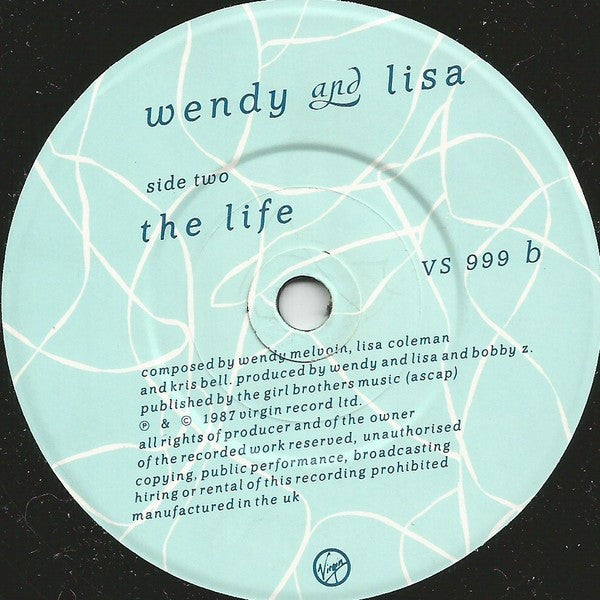 Wendy & Lisa : Waterfall (7", Single)