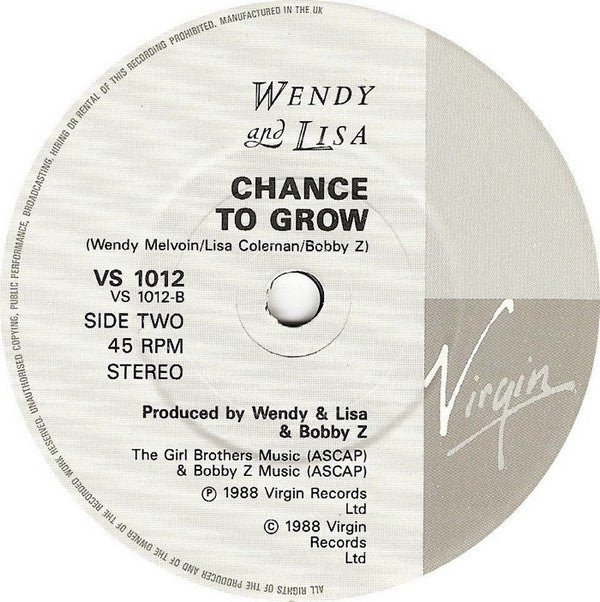Wendy & Lisa : Sideshow (7", Single)