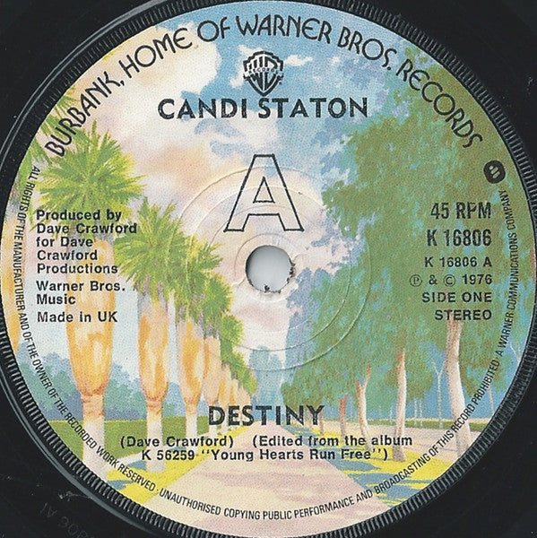 Candi Staton : Destiny (7", Single, Sol)
