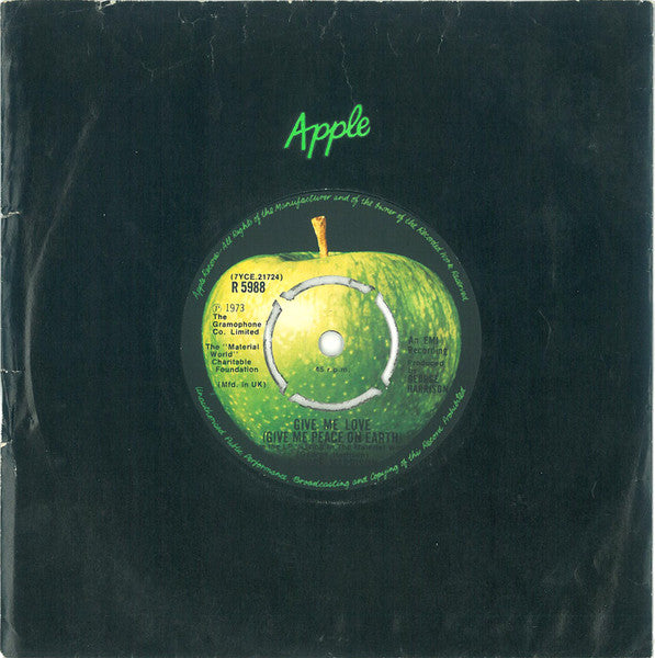 George Harrison : Give Me Love (Give Me Peace On Earth) (7", Single)
