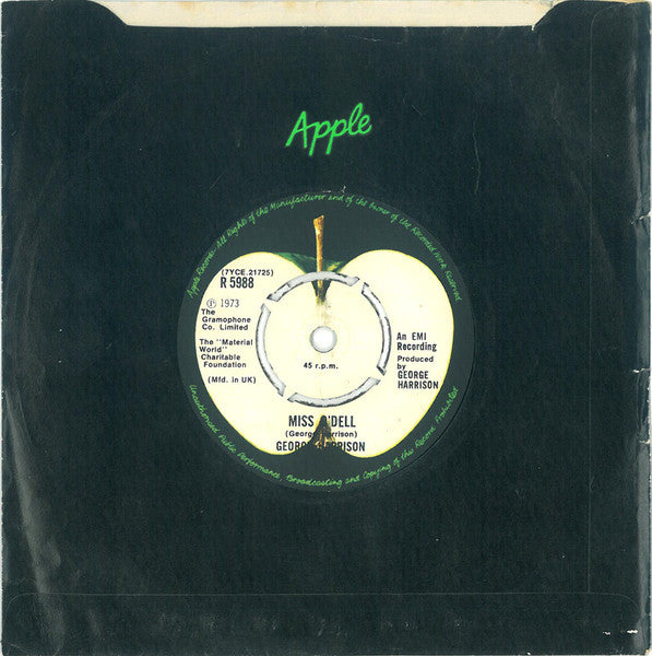 George Harrison : Give Me Love (Give Me Peace On Earth) (7", Single)