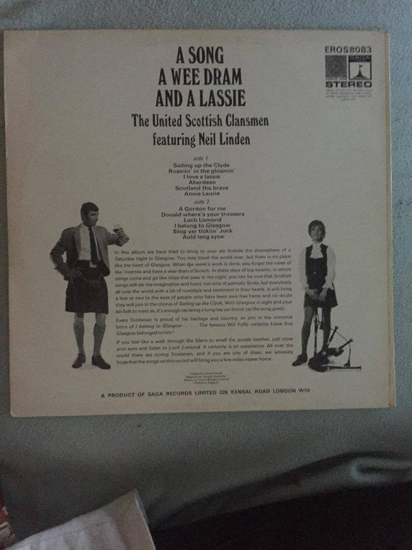 United Scottish Clansmen, Neil Linden : A Song A Wee Dram And A Lassie (LP, Album)