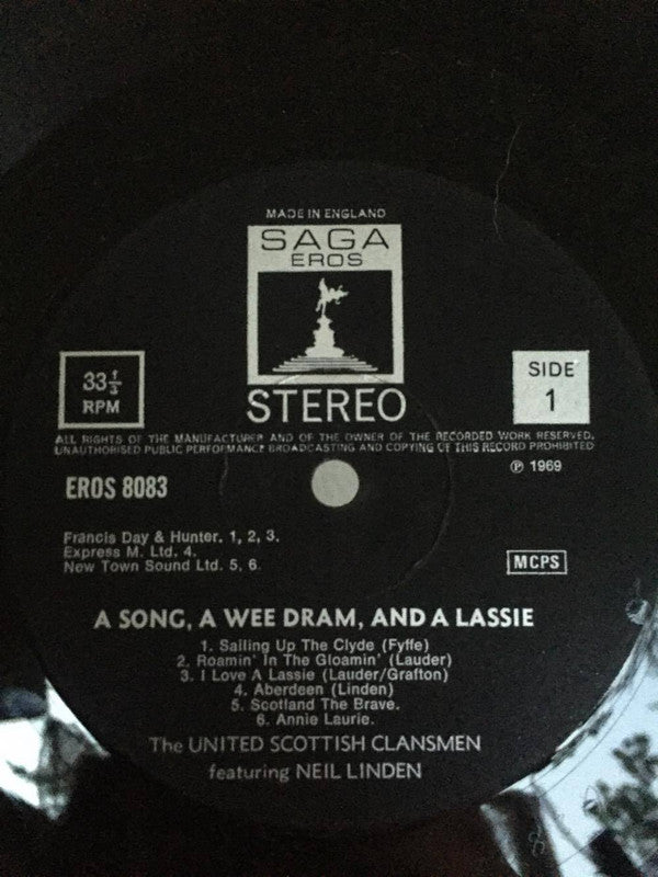 United Scottish Clansmen, Neil Linden : A Song A Wee Dram And A Lassie (LP, Album)