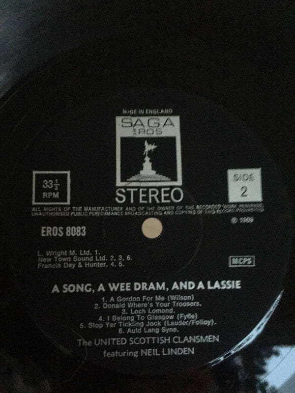 United Scottish Clansmen, Neil Linden : A Song A Wee Dram And A Lassie (LP, Album)