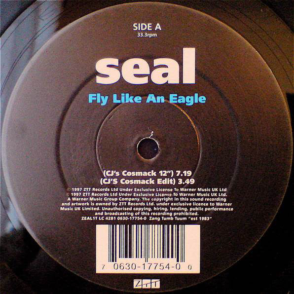 Seal : Fly Like An Eagle (CJ Macintosh's Most Modern Mixes) (12")