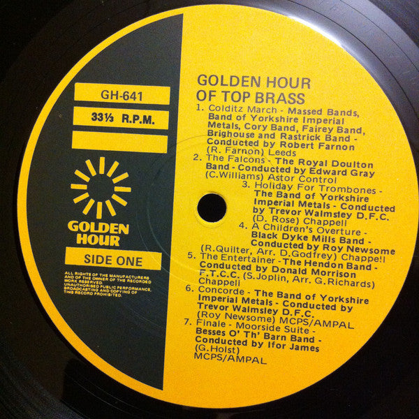 Various : Golden Hour Of Top Brass (LP, Comp)