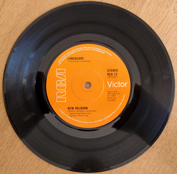 Landscape : Einstein A Go-Go (7", Single, Ora)