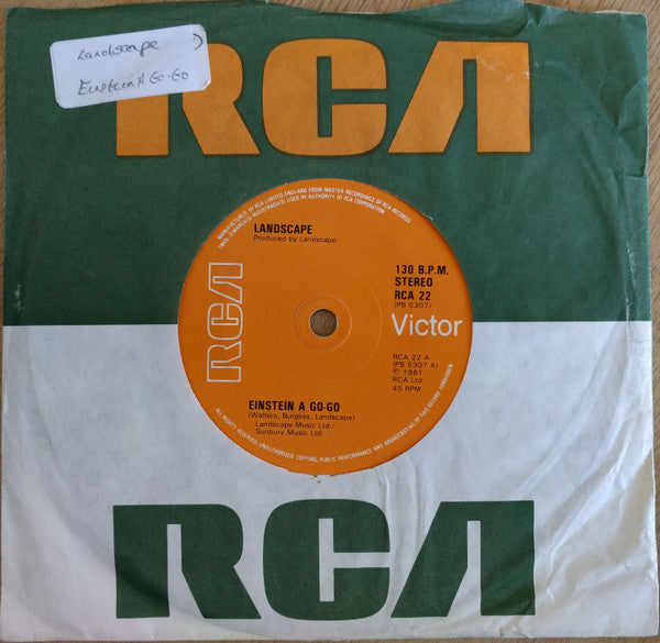 Landscape : Einstein A Go-Go (7", Single, Ora)