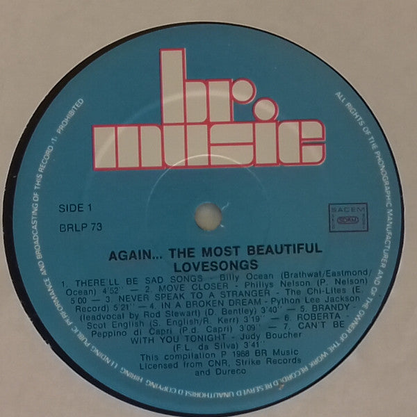 Various : Again ... The Most Beautiful Love Songs (LP, Comp)