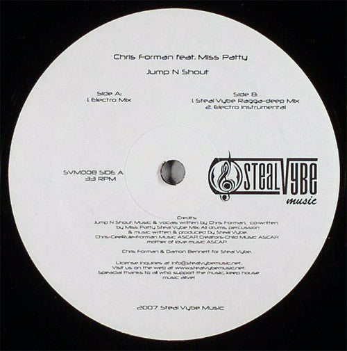 Chris Forman Feat. Miss Patty : Jump N Shout (12")