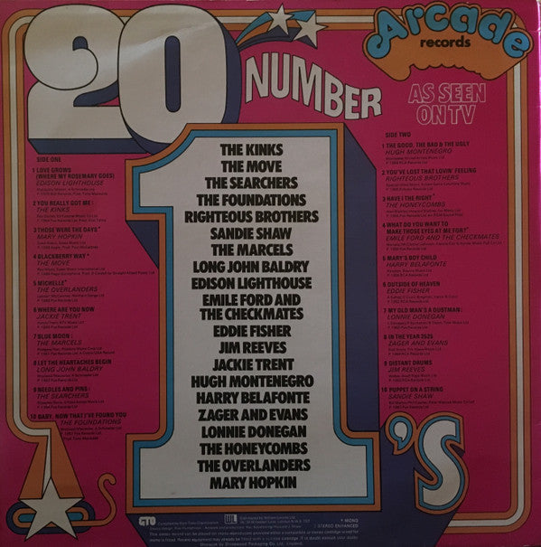 Various : 20 Number 1's (LP, Comp, Mono, RM, Blu)